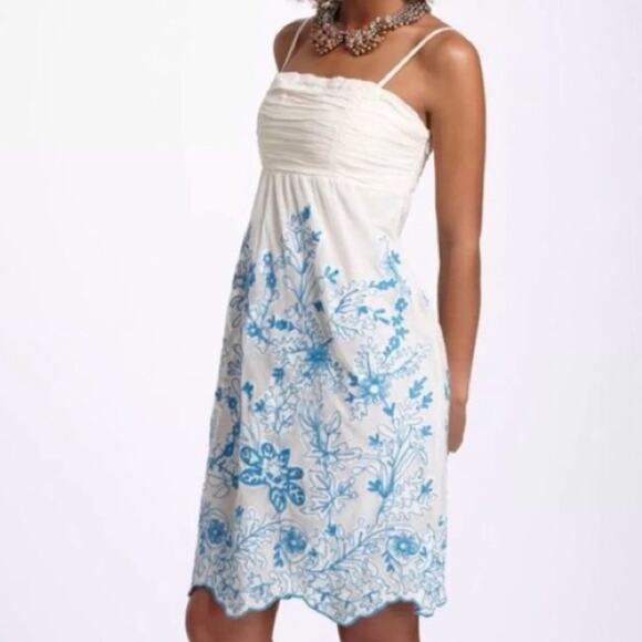 Anthropologie Vanessa Virginia Cornflower Dress Size 2 - Picture 1 of 10